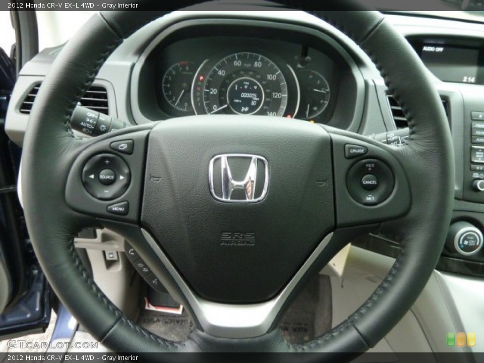 Gray Interior Steering Wheel for the 2012 Honda CR-V EX-L 4WD #60919034
