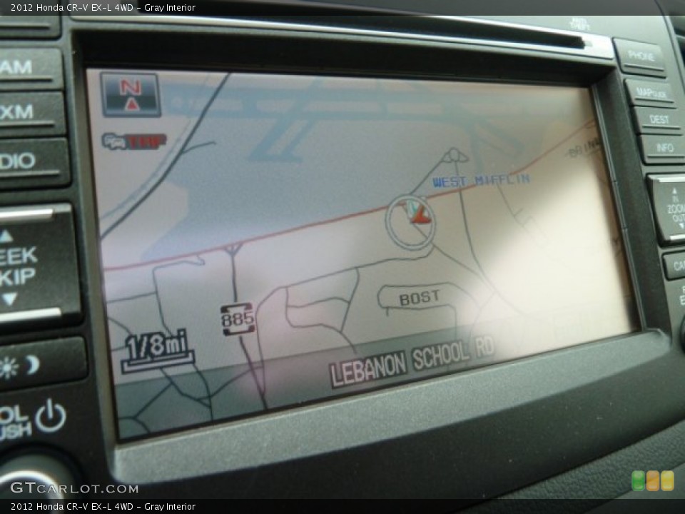 Gray Interior Navigation for the 2012 Honda CR-V EX-L 4WD #60919049