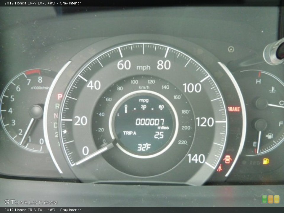 Gray Interior Gauges for the 2012 Honda CR-V EX-L 4WD #60919067