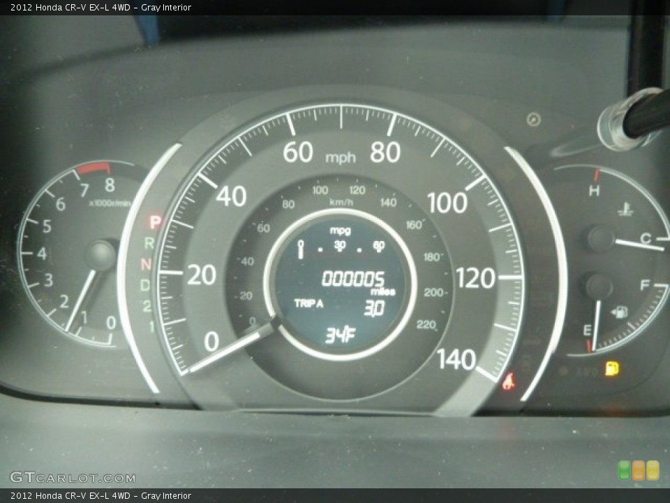 Gray Interior Gauges for the 2012 Honda CR-V EX-L 4WD #60919232