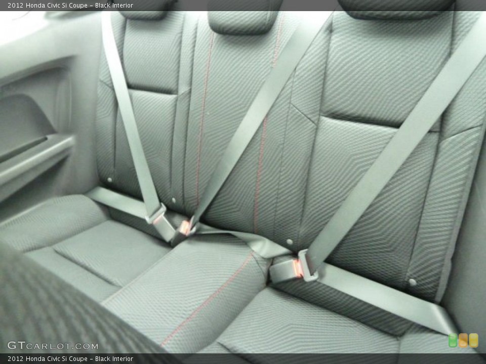 Black Interior Rear Seat for the 2012 Honda Civic Si Coupe #60919654