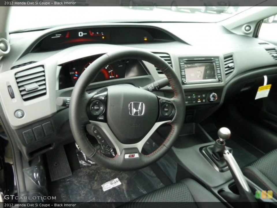 Black Interior Dashboard for the 2012 Honda Civic Si Coupe #60919662
