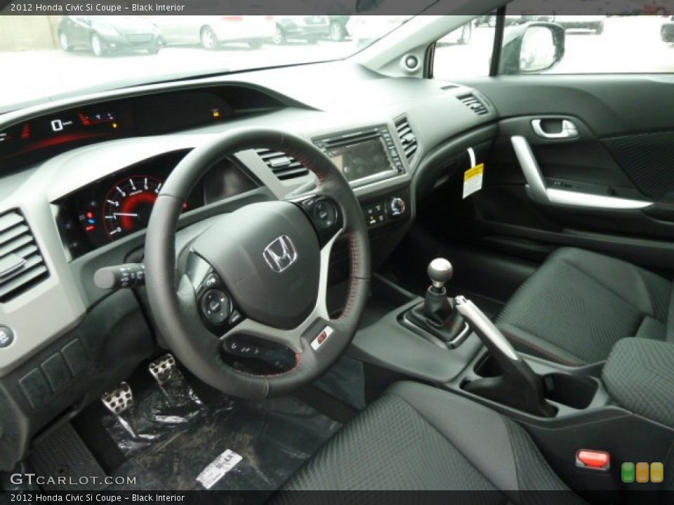 Black Interior Prime Interior for the 2012 Honda Civic Si Coupe #60919679