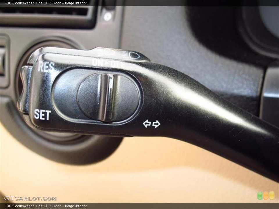 Beige Interior Controls for the 2003 Volkswagen Golf GL 2 Door #60920483