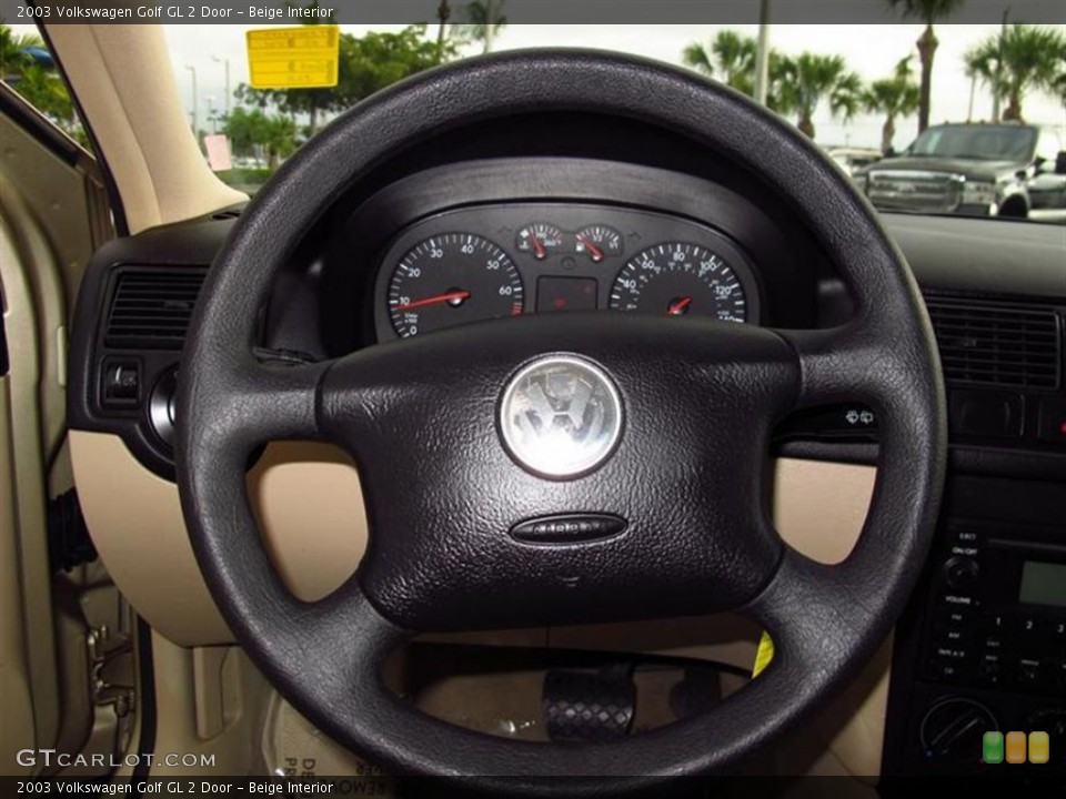 Beige 2003 Volkswagen Golf Interiors