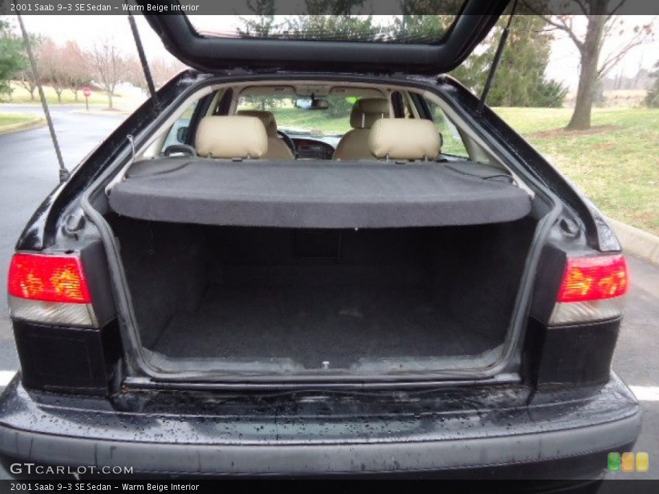 Warm Beige Interior Trunk for the 2001 Saab 9-3 SE Sedan #60920963