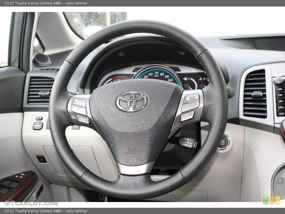 Ivory Interior Steering Wheel for the 2012 Toyota Venza Limited AWD #60923990