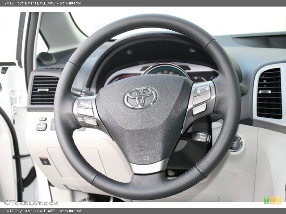 Ivory Interior Steering Wheel for the 2012 Toyota Venza XLE AWD #60924278