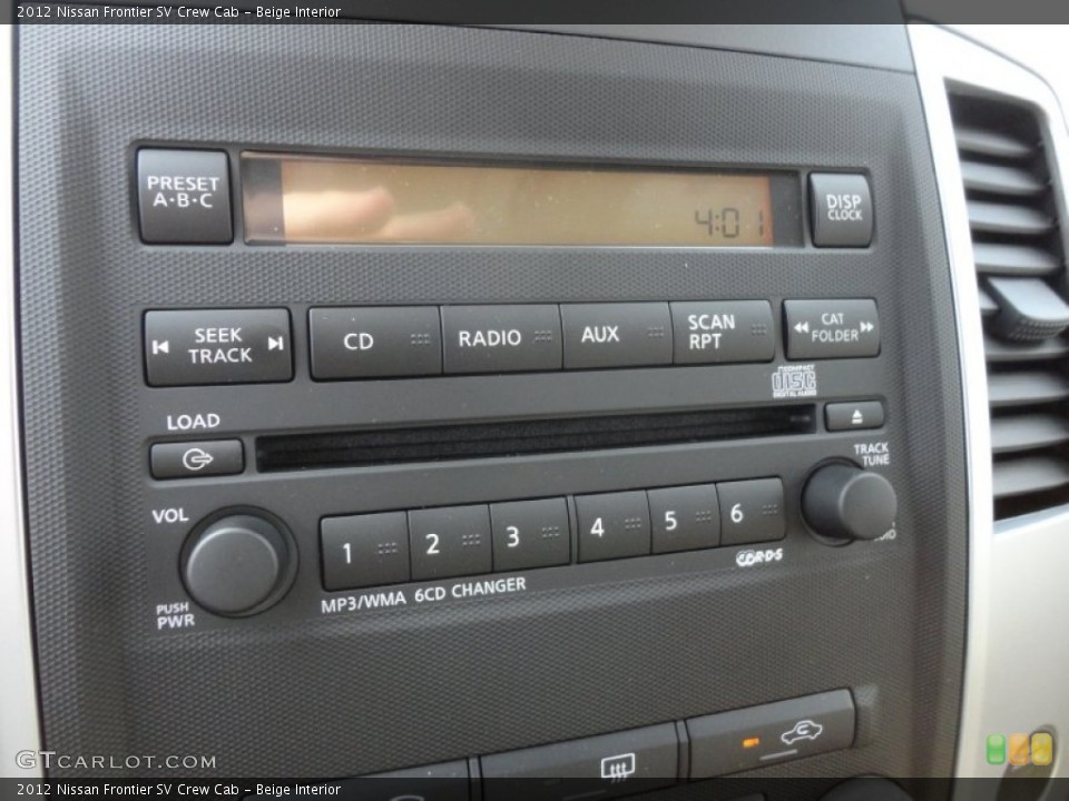 Beige Interior Audio System for the 2012 Nissan Frontier SV Crew Cab #60926045