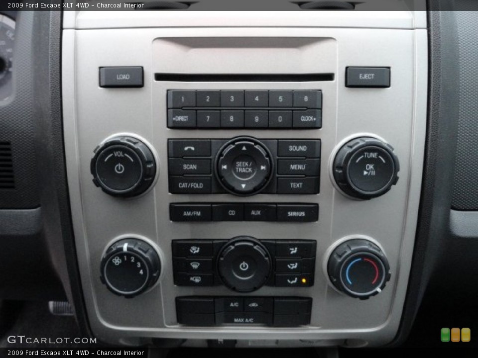Charcoal Interior Controls for the 2009 Ford Escape XLT 4WD #60926624