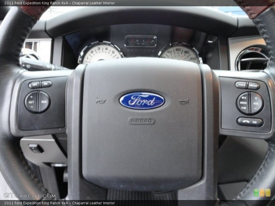 Chaparral Leather Interior Steering Wheel for the 2011 Ford Expedition King Ranch 4x4 #60927119