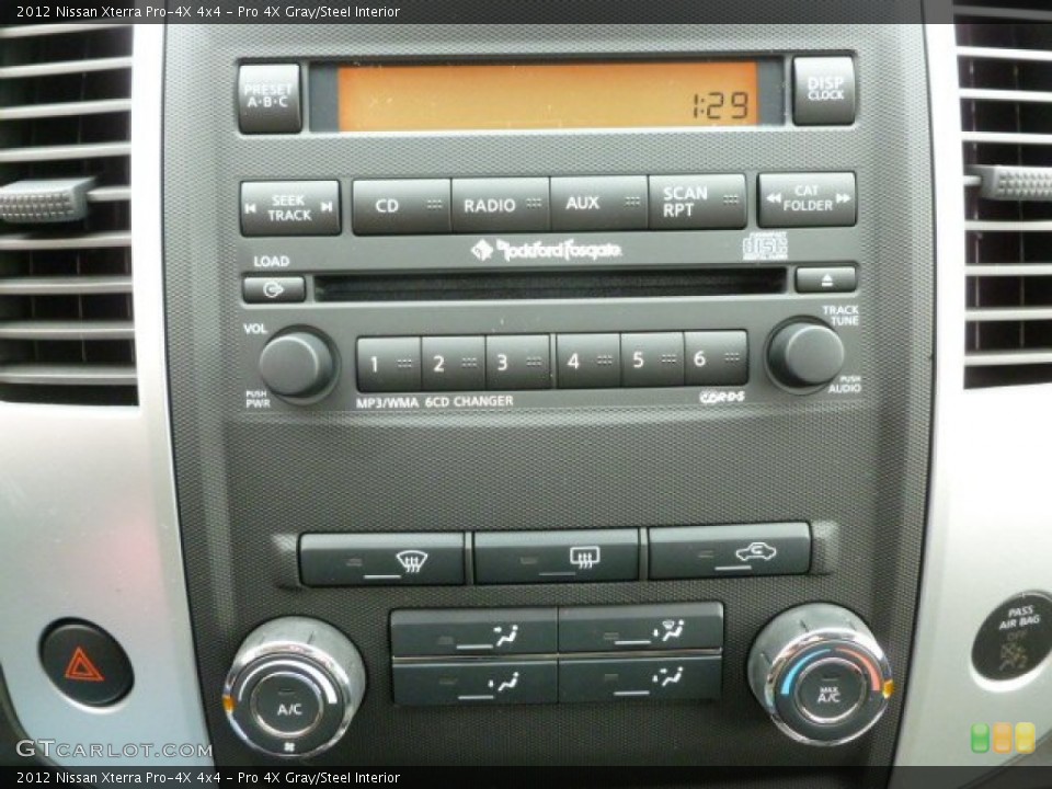 Pro 4X Gray/Steel Interior Controls for the 2012 Nissan Xterra Pro-4X 4x4 #60928052