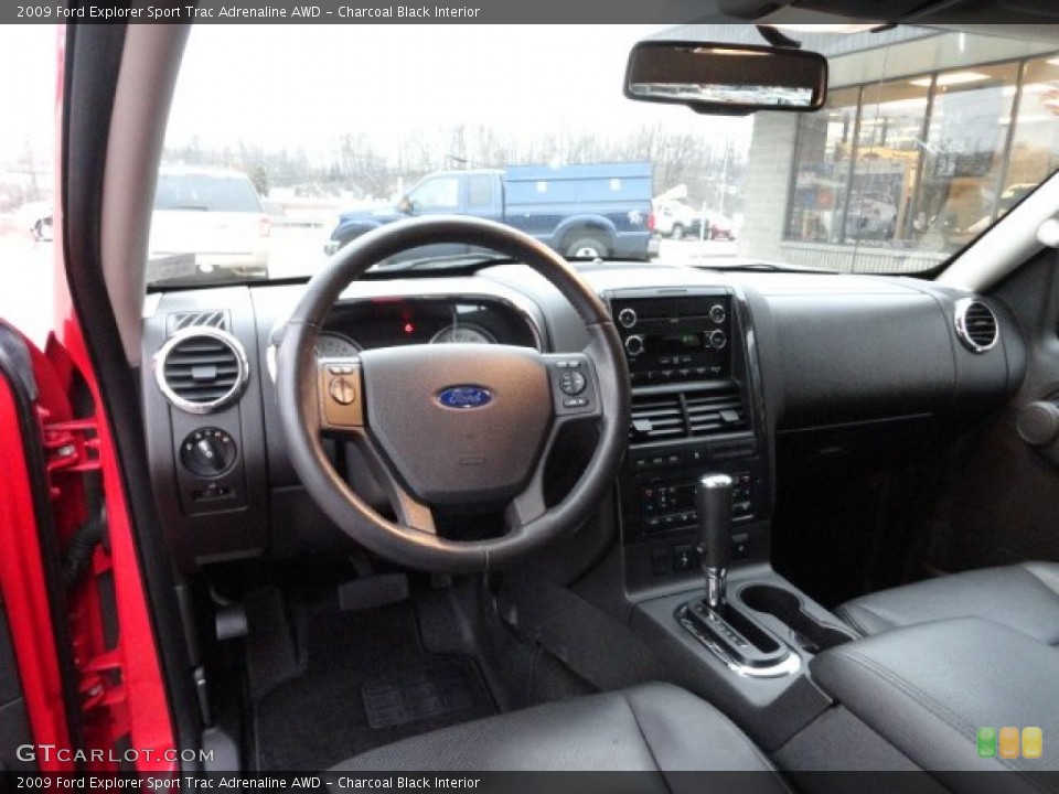 Charcoal Black Interior Dashboard for the 2009 Ford Explorer Sport Trac Adrenaline AWD #60928109