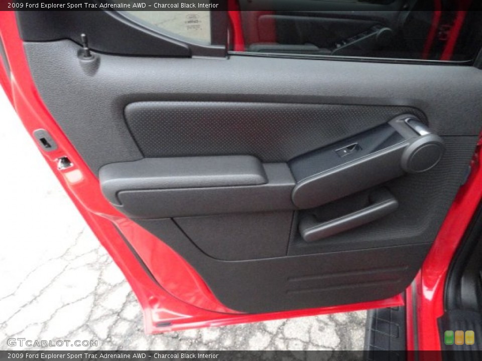 Charcoal Black Interior Door Panel for the 2009 Ford Explorer Sport Trac Adrenaline AWD #60928115
