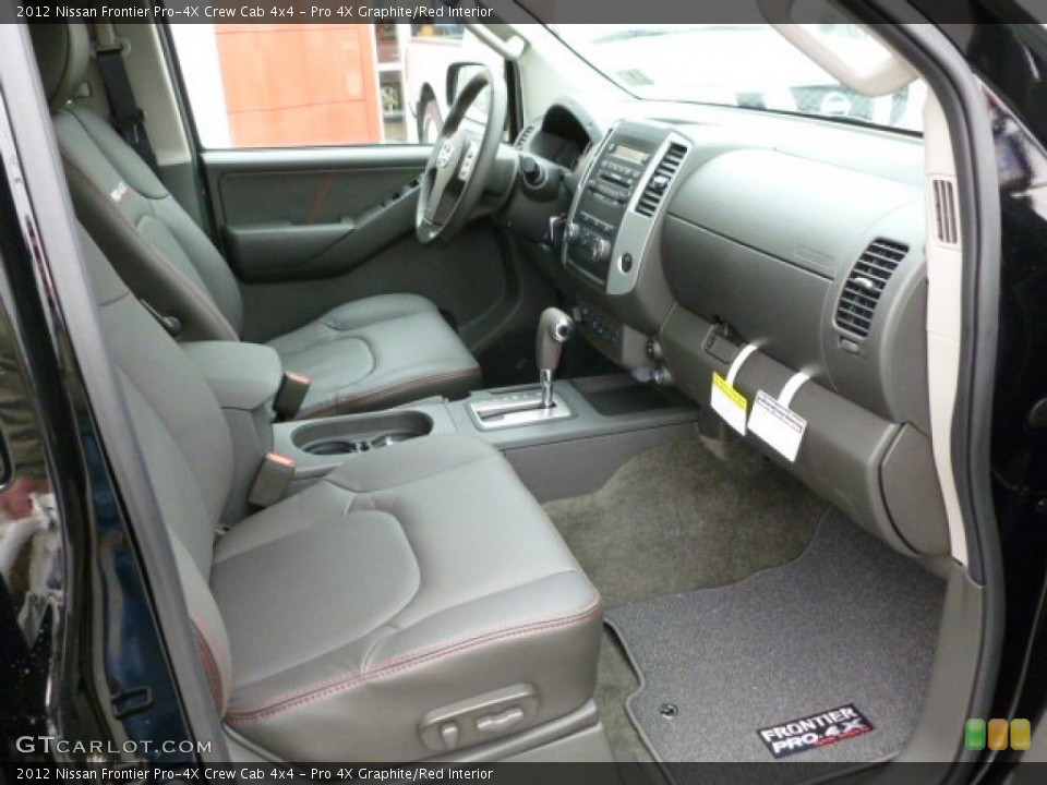 Pro 4X Graphite/Red Interior Photo for the 2012 Nissan Frontier Pro-4X Crew Cab 4x4 #60928118