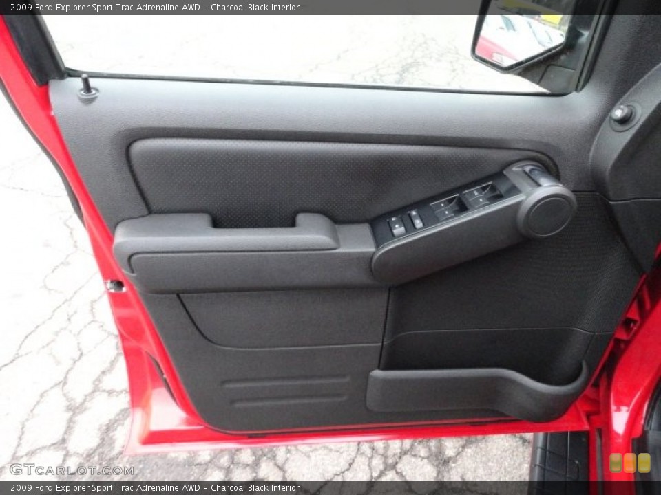 Charcoal Black Interior Door Panel for the 2009 Ford Explorer Sport Trac Adrenaline AWD #60928121