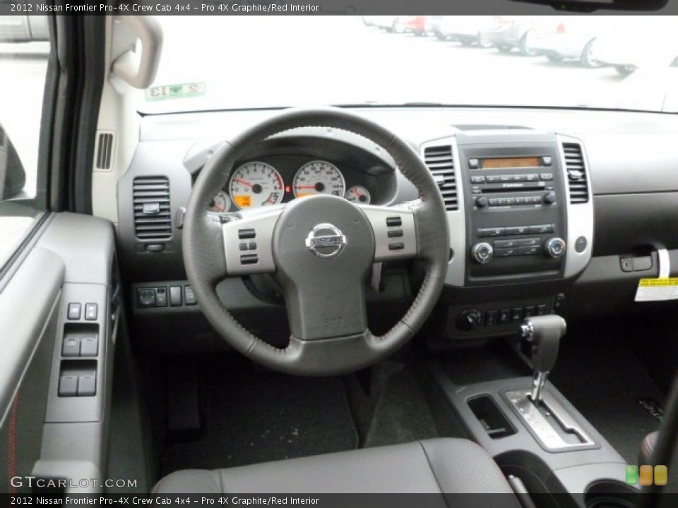 Pro 4X Graphite/Red Interior Dashboard for the 2012 Nissan Frontier Pro-4X Crew Cab 4x4 #60928148