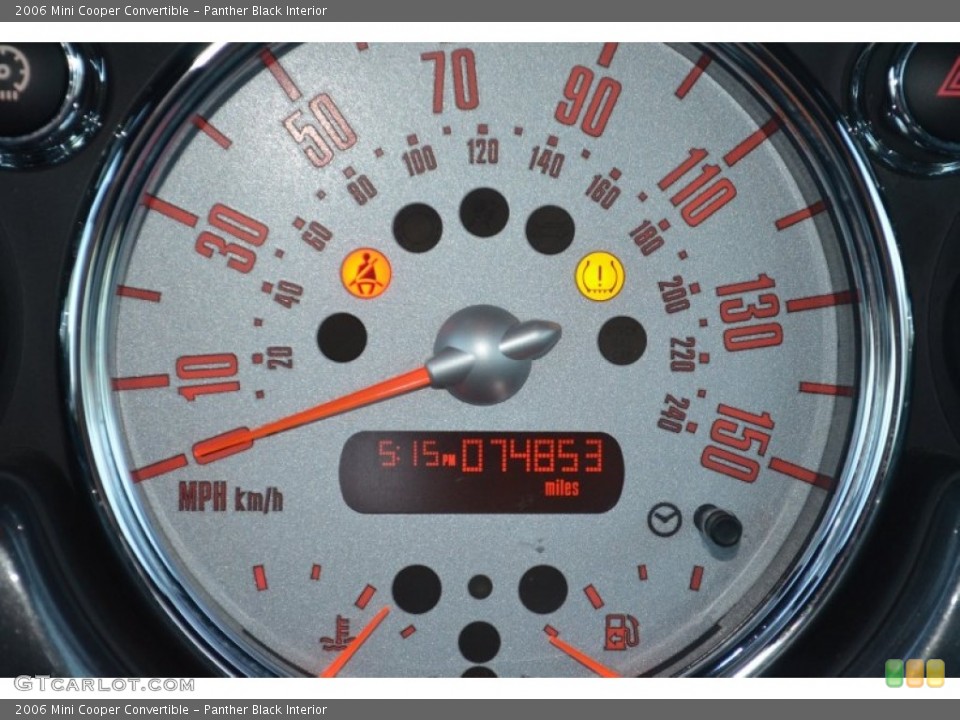 Panther Black Interior Gauges for the 2006 Mini Cooper Convertible #60936162