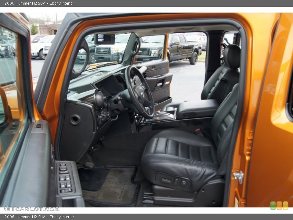 Ebony Interior Front Seat for the 2006 Hummer H2 SUV #60937472