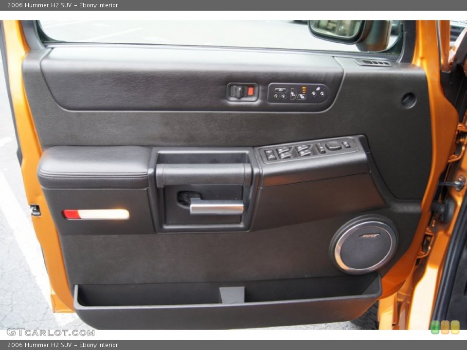 Ebony Interior Door Panel for the 2006 Hummer H2 SUV #60937617