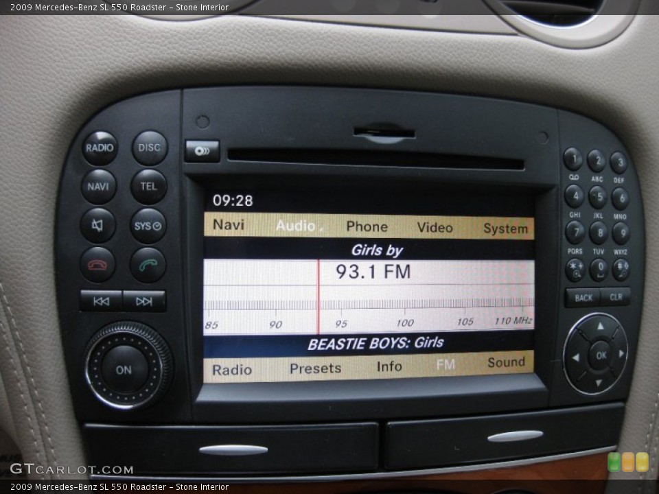 Stone Interior Controls for the 2009 Mercedes-Benz SL 550 Roadster #60938994