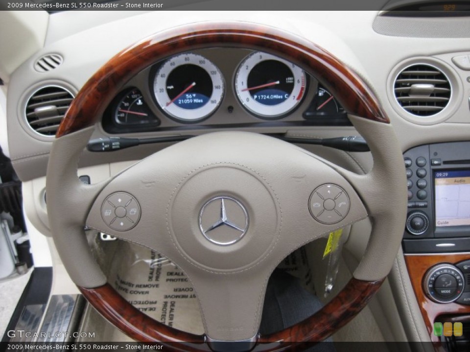 Stone Interior Steering Wheel for the 2009 Mercedes-Benz SL 550 Roadster #60939048