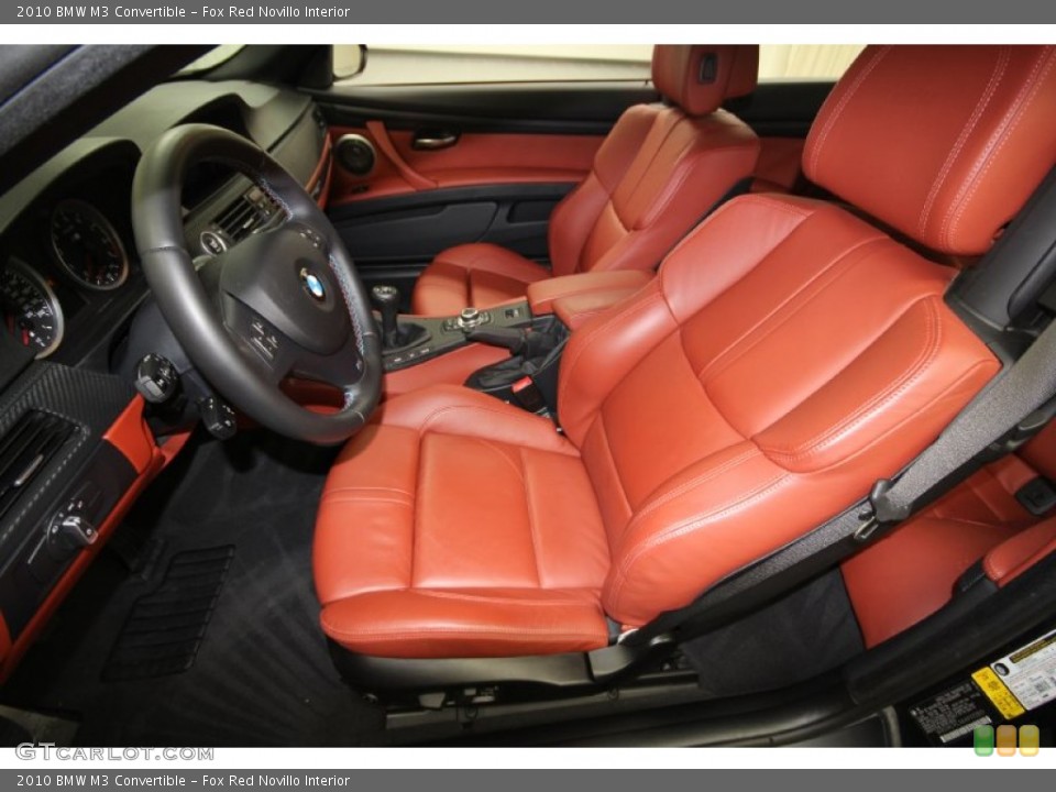 Fox Red Novillo Interior Photo for the 2010 BMW M3 Convertible #60942005