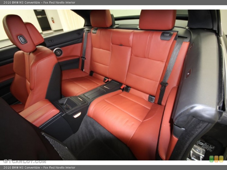 Fox Red Novillo Interior Rear Seat for the 2010 BMW M3 Convertible #60942129