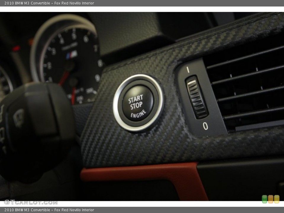 Fox Red Novillo Interior Controls for the 2010 BMW M3 Convertible #60942218