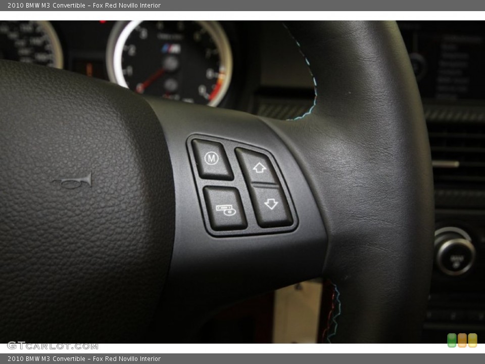 Fox Red Novillo Interior Controls for the 2010 BMW M3 Convertible #60942225