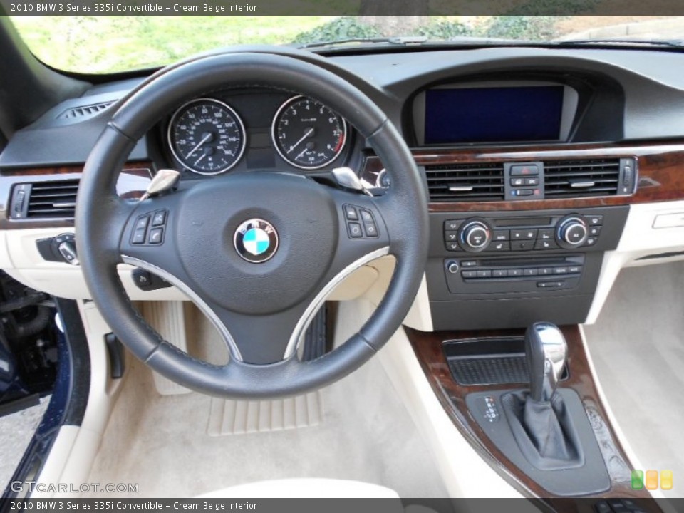 Cream Beige Interior Dashboard for the 2010 BMW 3 Series 335i Convertible #60942483