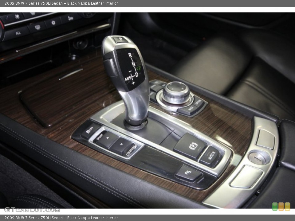 Black Nappa Leather Interior Transmission for the 2009 BMW 7 Series 750Li Sedan #60943662