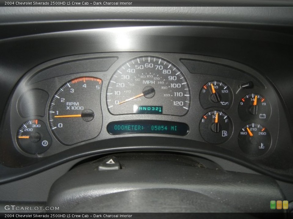 Dark Charcoal Interior Gauges for the 2004 Chevrolet Silverado 2500HD LS Crew Cab #60944857
