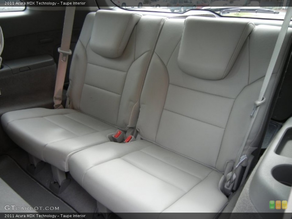 Taupe Interior Rear Seat for the 2011 Acura MDX Technology #60945265
