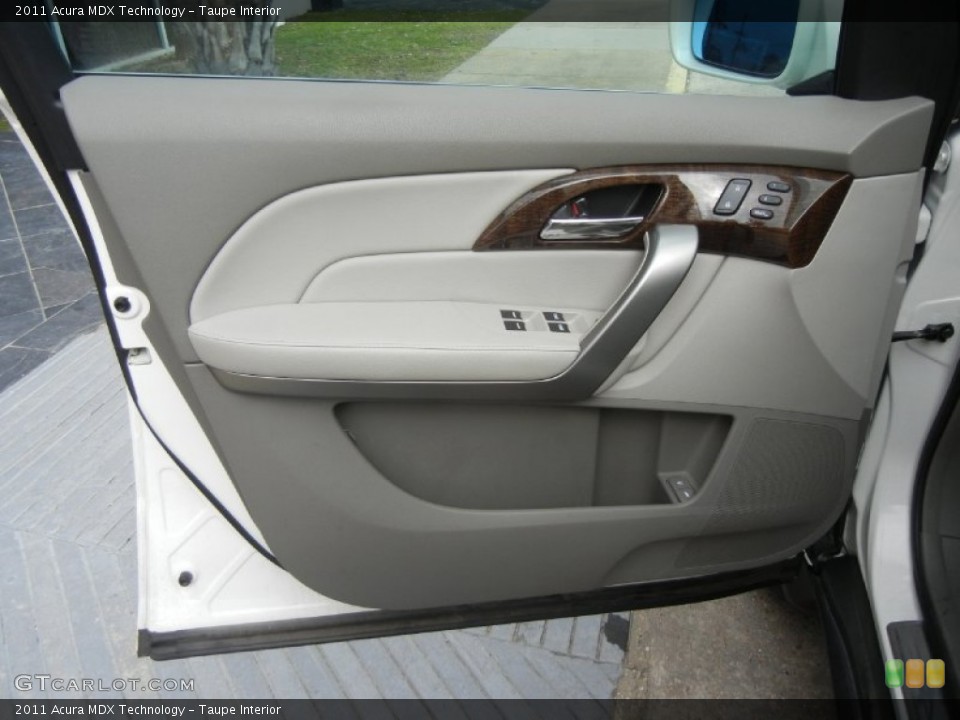 Taupe Interior Door Panel for the 2011 Acura MDX Technology #60945299