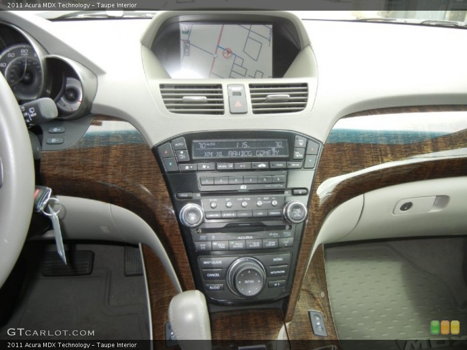 Taupe Interior Controls for the 2011 Acura MDX Technology #60945330