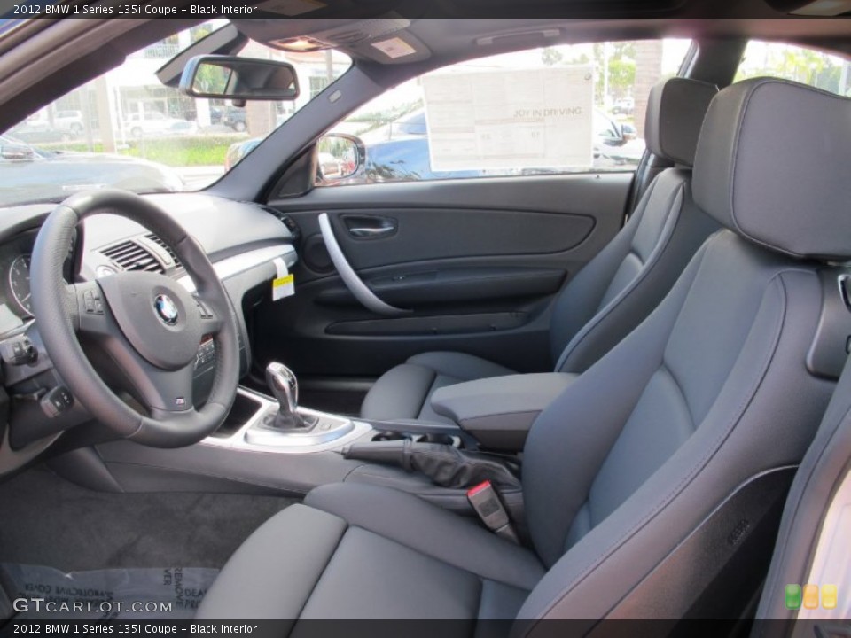 Black Interior Photo for the 2012 BMW 1 Series 135i Coupe #60947100