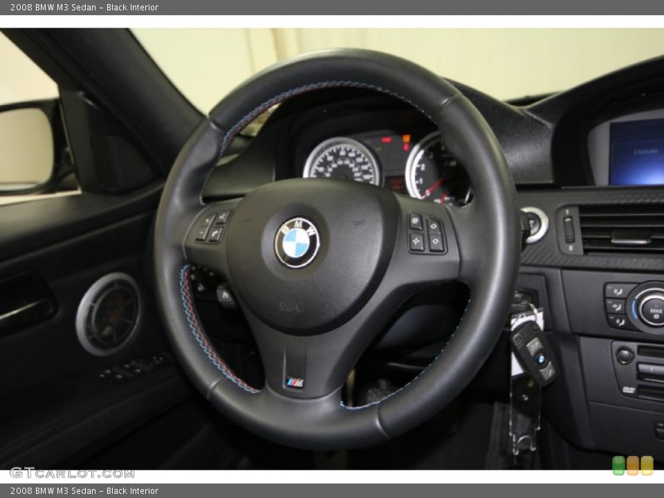 Black Interior Steering Wheel for the 2008 BMW M3 Sedan #60947962