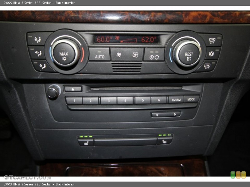 Black Interior Controls for the 2009 BMW 3 Series 328i Sedan #60950202