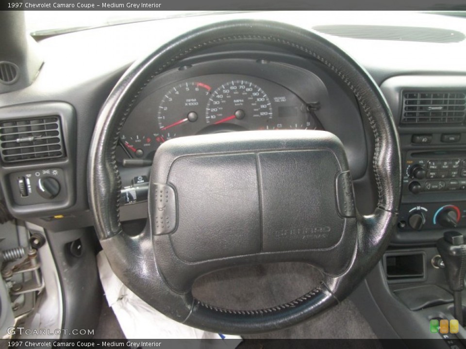 Medium Grey Interior Steering Wheel for the 1997 Chevrolet Camaro Coupe #60950359