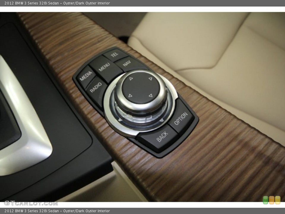 Oyster/Dark Oyster Interior Controls for the 2012 BMW 3 Series 328i Sedan #60951459