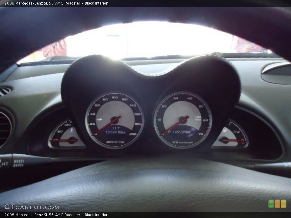 Black Interior Gauges for the 2008 Mercedes-Benz SL 55 AMG Roadster #60951807