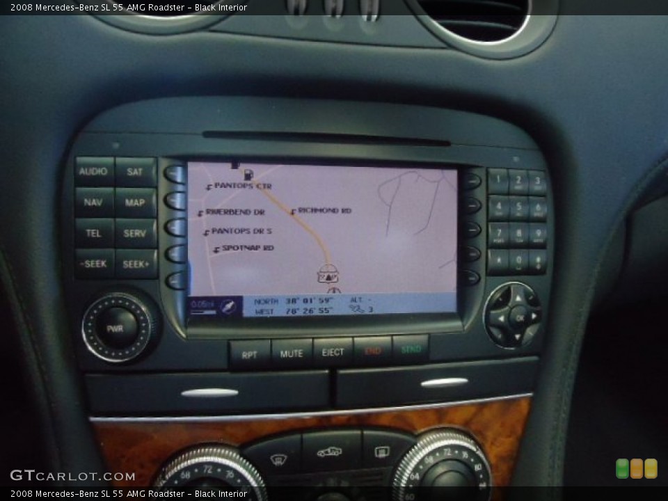 Black Interior Navigation for the 2008 Mercedes-Benz SL 55 AMG Roadster #60951846