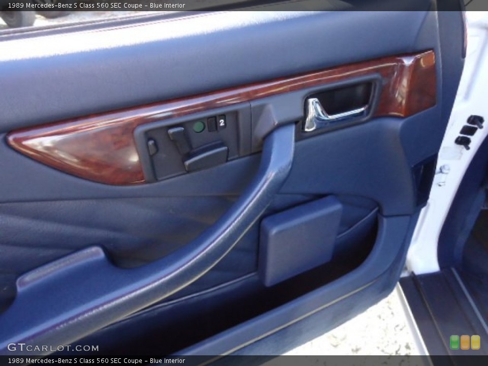 Blue Interior Door Panel for the 1989 Mercedes-Benz S Class 560 SEC Coupe #60952131