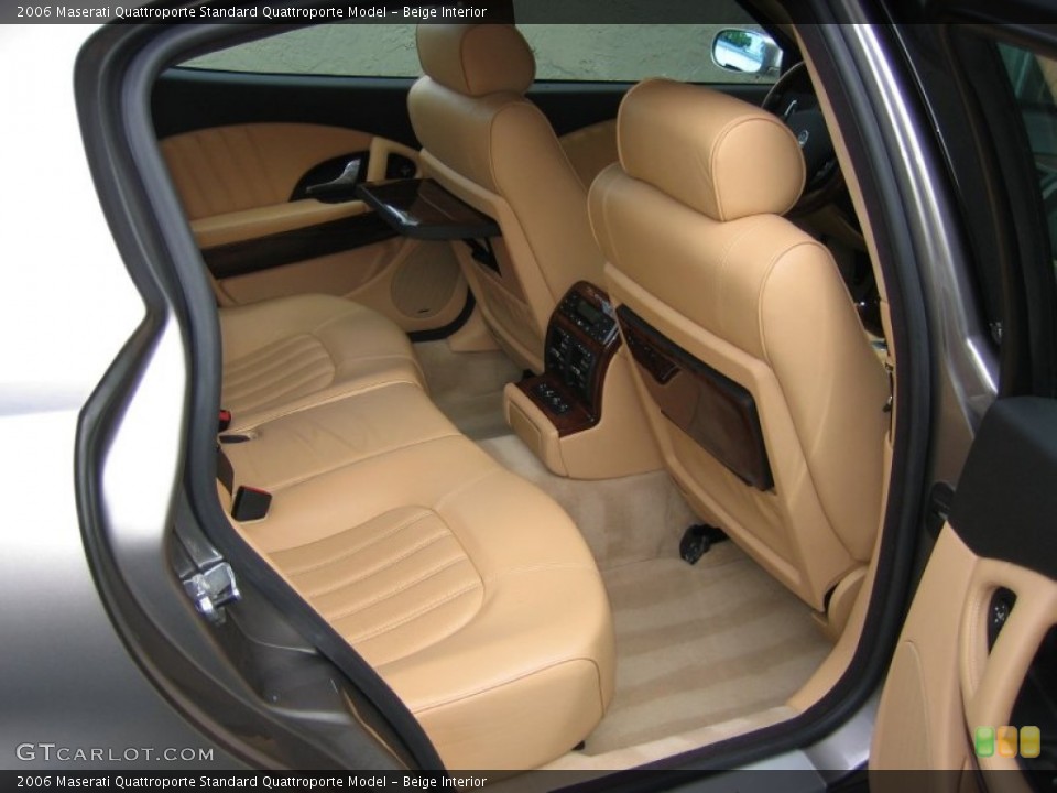 Beige Interior Rear Seat for the 2006 Maserati Quattroporte  #60952272