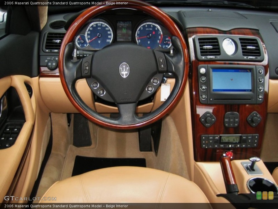 Beige Interior Dashboard for the 2006 Maserati Quattroporte  #60952329