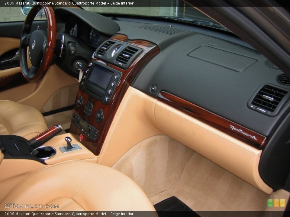 Beige Interior Dashboard for the 2006 Maserati Quattroporte  #60952350