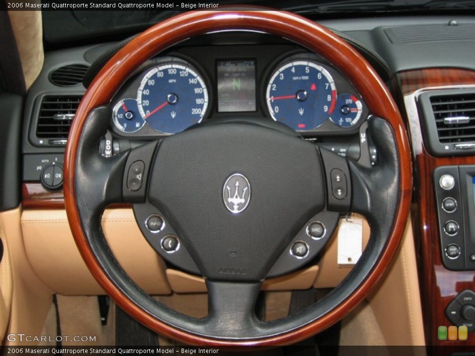 Beige Interior Steering Wheel for the 2006 Maserati Quattroporte  #60952370