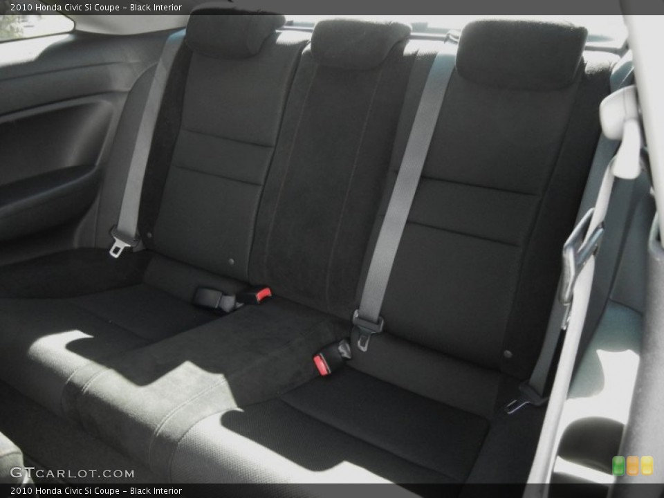 Black Interior Rear Seat for the 2010 Honda Civic Si Coupe #60952452