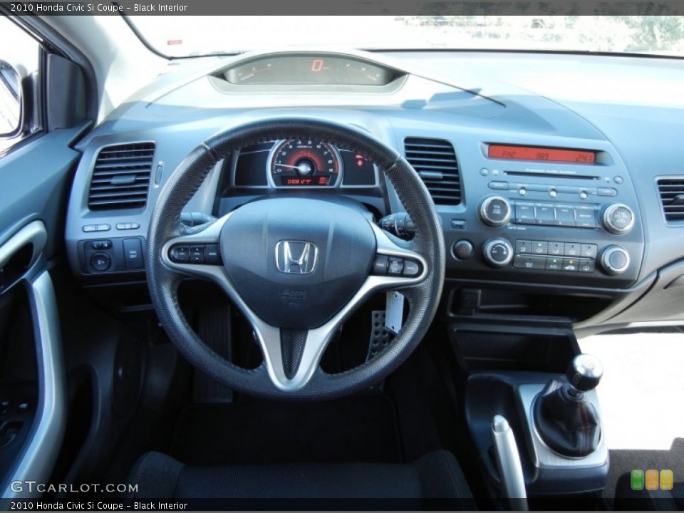 Black Interior Dashboard for the 2010 Honda Civic Si Coupe #60952497